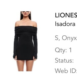 LIONESS off the shoulder dress